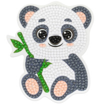 Кристальная ( алмазная) мозаика  " ФРЕЯ" ALVM- 090 магнит " Панда" 9 х 10 см