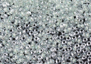 Бисер Япония DEMI 11/0 10г 1065 хрусталь/мята, окрашенный изнутри